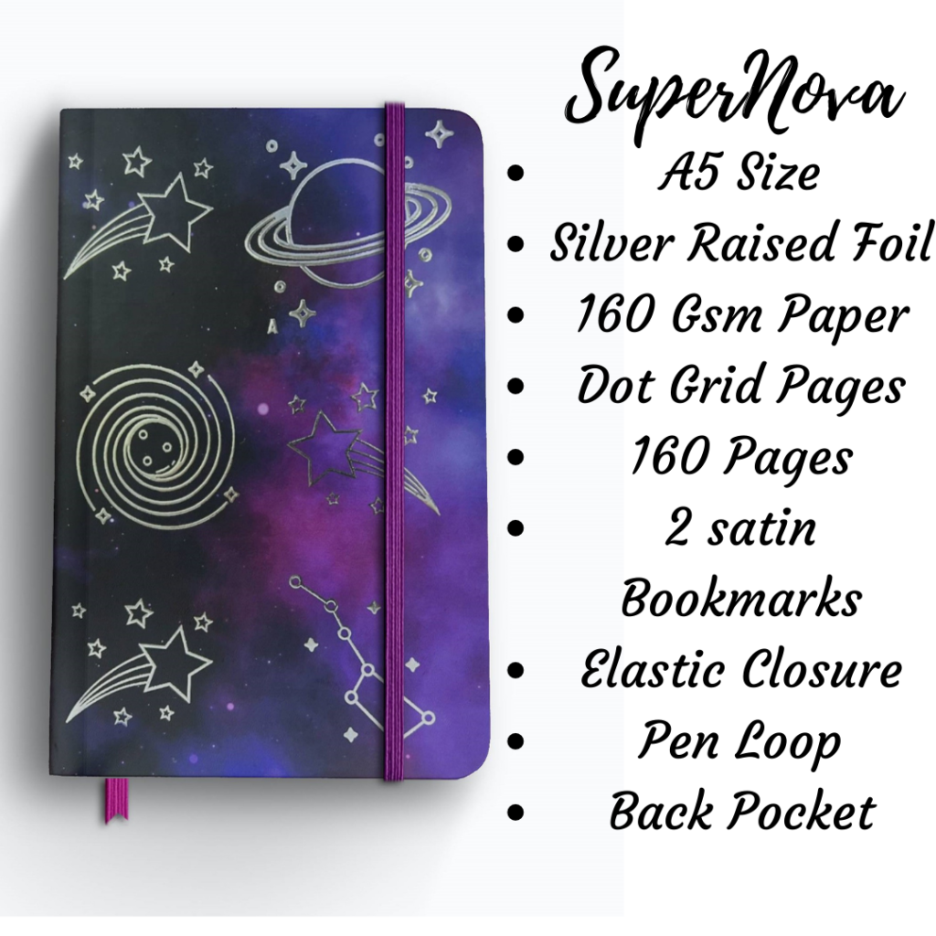 SuperNova – 160 Gsm A5 Dotted Grid Bullet Journal Notebook Diary – The ...